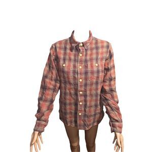 Nice Men's True Grit Austin Long Sleeve 2-Pocket Shirt Plaid Size small good con